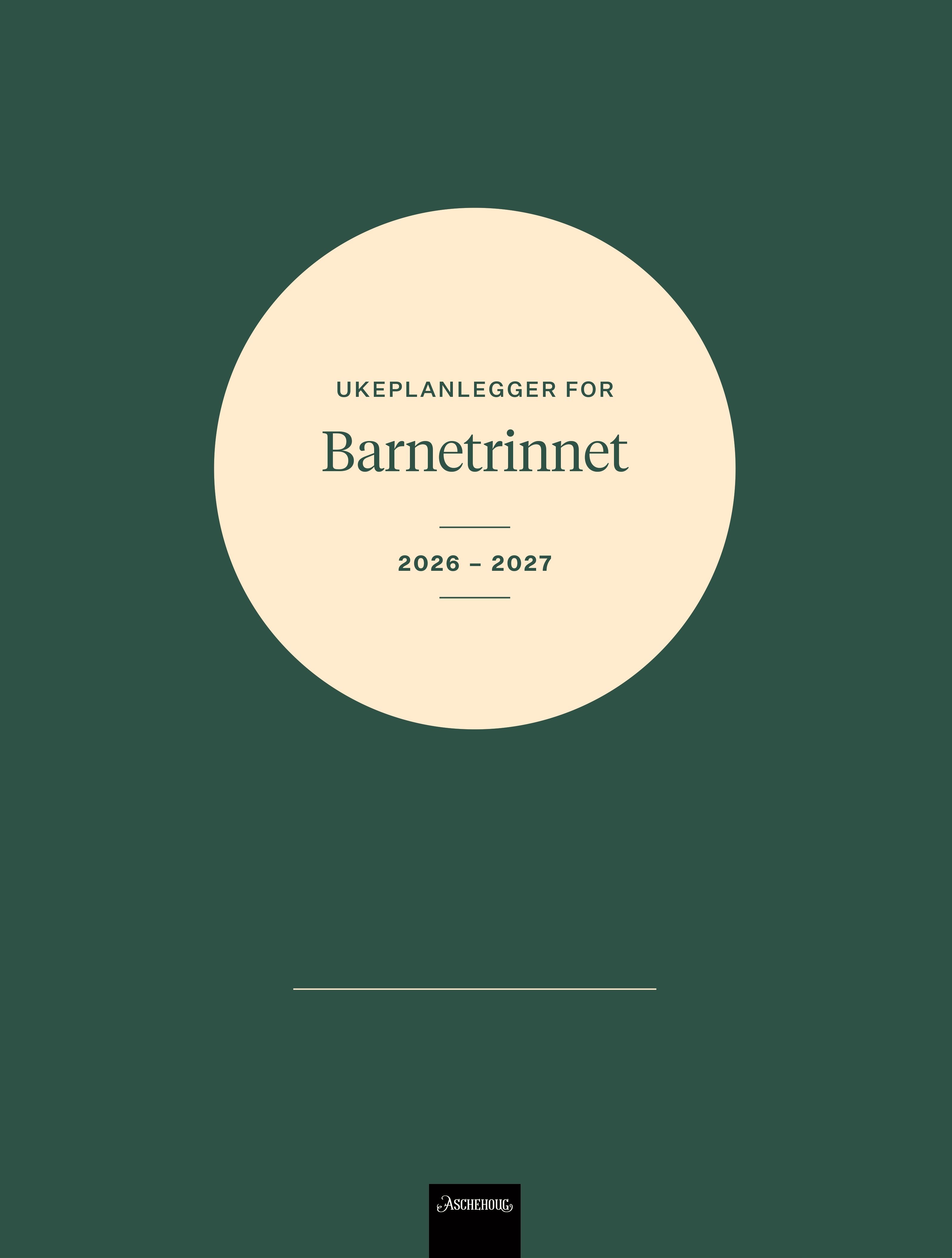 Ukeplanlegger for barnetrinnet 2026–2027
