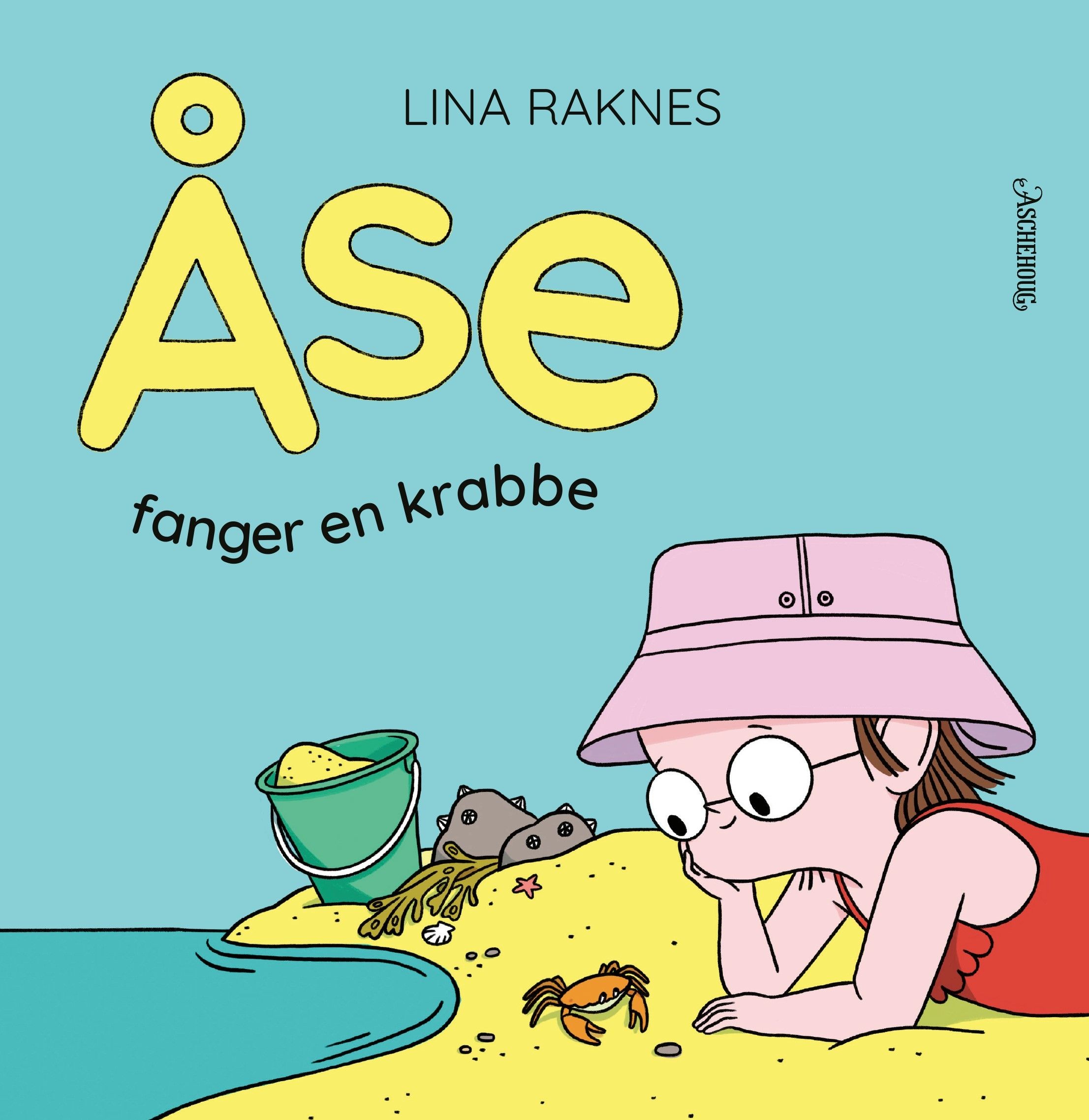 Åse fanger en krabbe