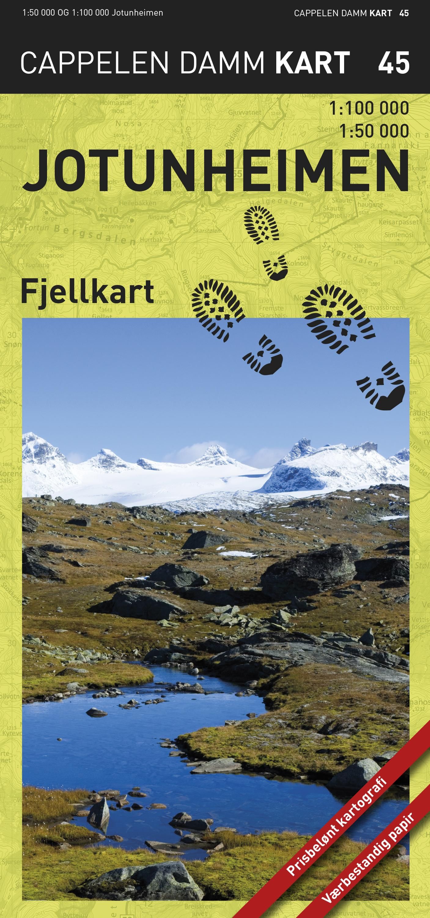 Jotunheimen - fjellkart