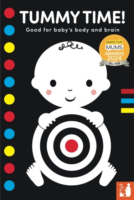 Tummy Time! - A high-contrast fold-out book with mirror for babies