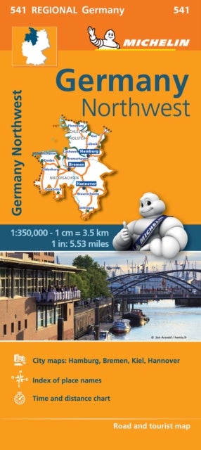 Germany Northwest - Michelin Regional Map 541 - Map