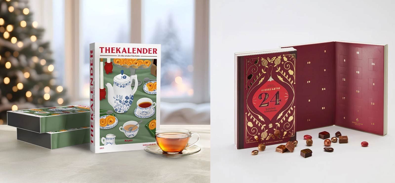 Smakfull te eller eksklusiv sjokolade? Finn din favoritt blant årets adventskalendere og tell ned til jul.