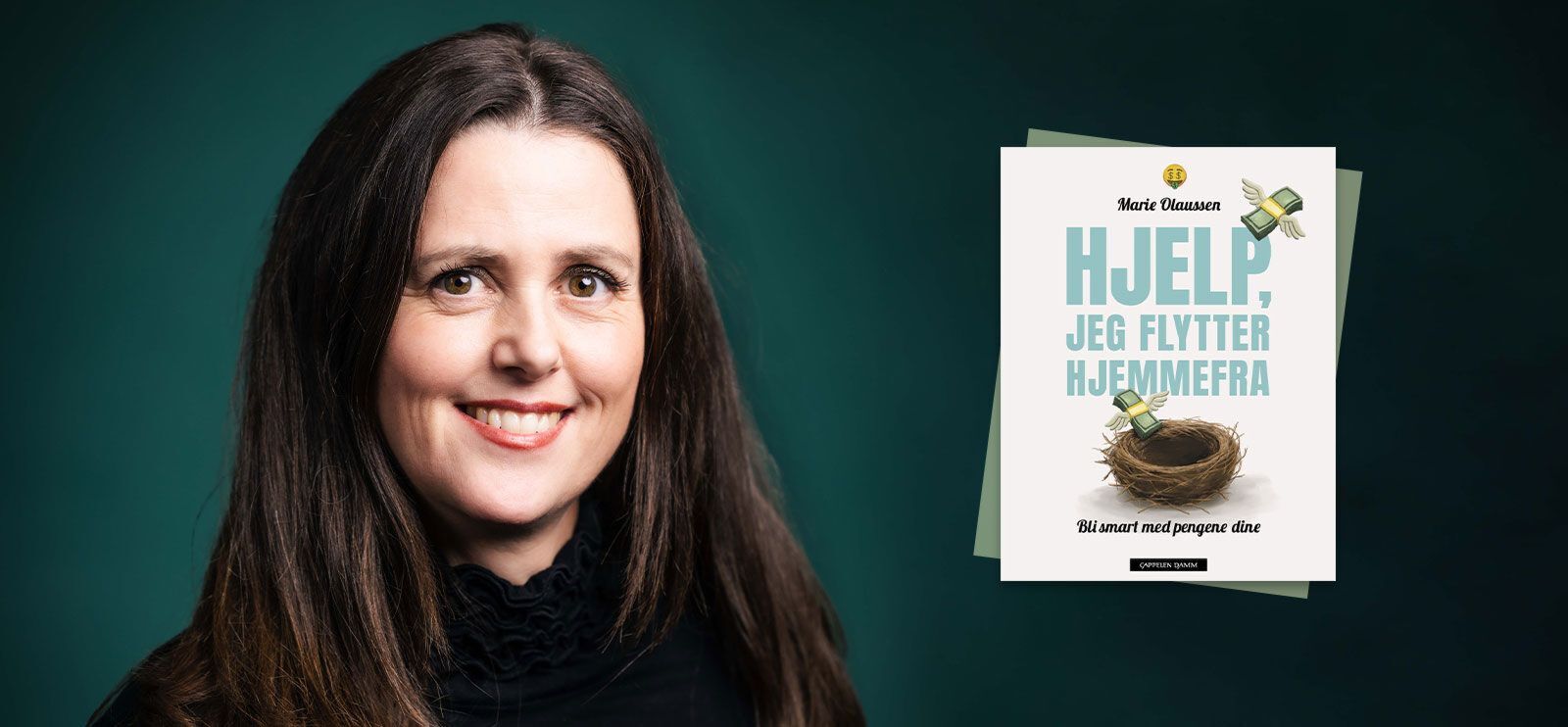 Marie Olaussen har skrevet en økonomibok for unge og studenter som har flyttet hjemmefra for første gang. Foto: Lina Hindrum, Cappelen