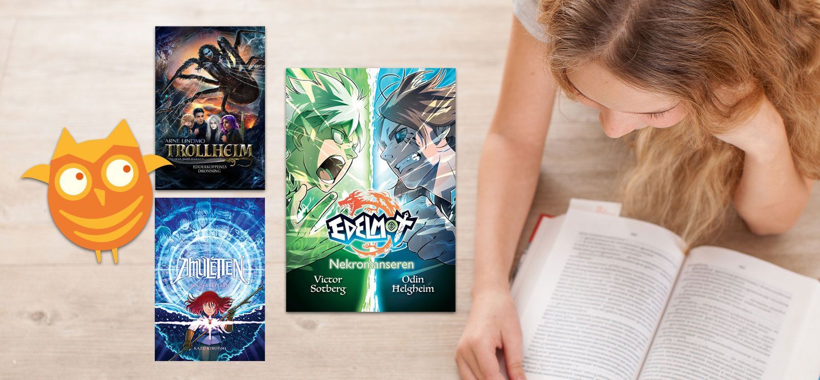 La barna finne leselysten med en skikkelig god bok!