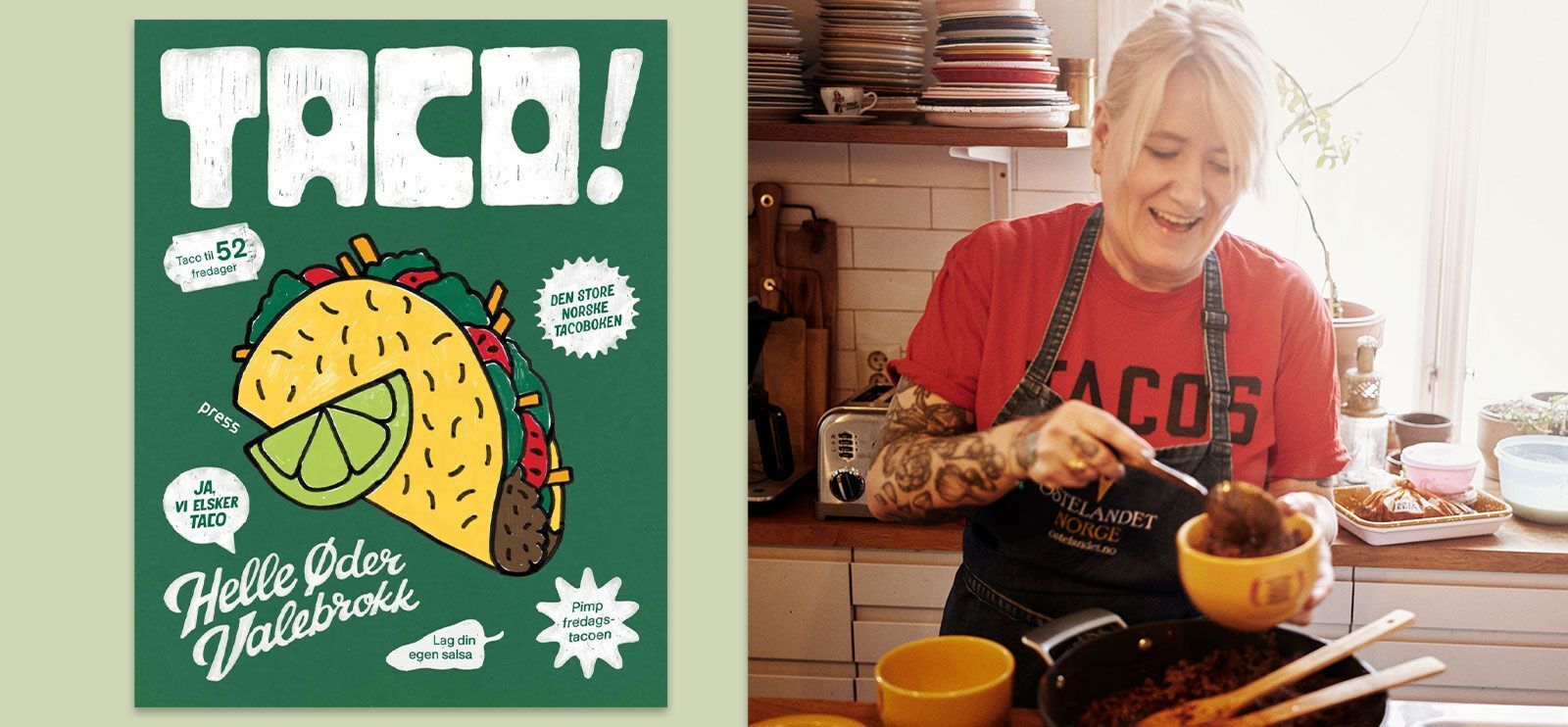 Taco-dronning Helle Øder Valebrokk imponerer med sin nye kokebok!