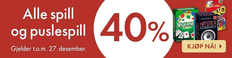 Julesalg - 40% på spill og puslespill Julesalg - 40% på spill og puslespill