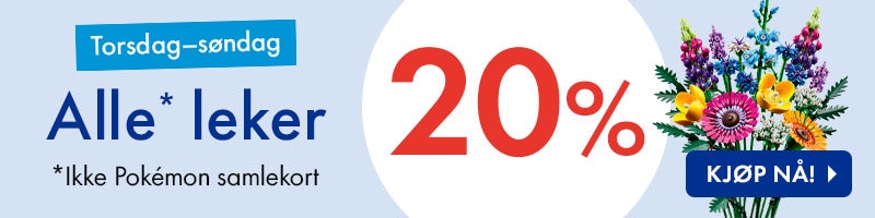 Leker til 20% Leker til 20%