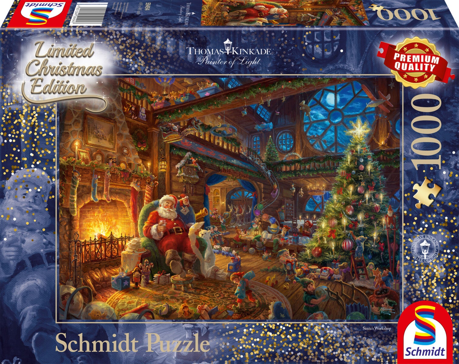 Puslespill Schmidt 1000 Tk Julenisse Alv - 1000 Piece Schmidt Puzzle