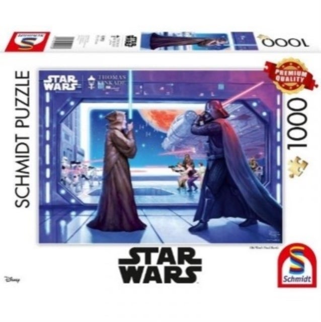 Bilde av Disney Star Wars - Obi Wan&#039;s Final Battle By Thomas Kinkade 1000 Piece Schmidt Puzzle