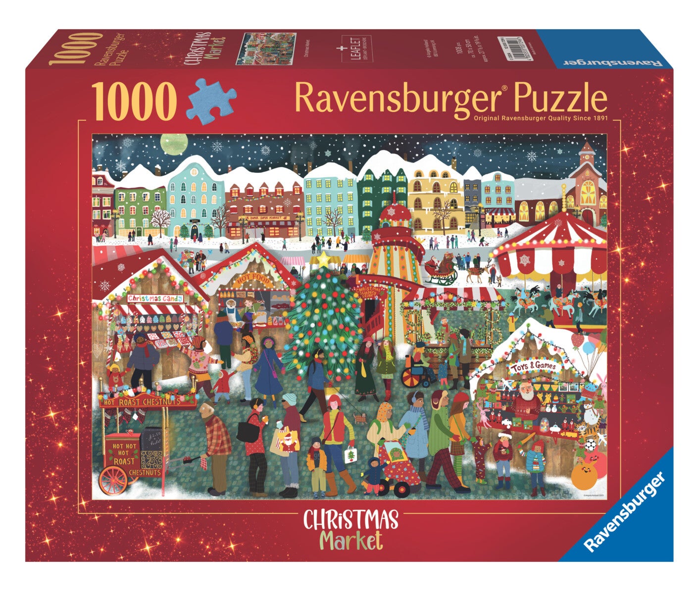 Puslespill 1000 Julemarket Ravensburger