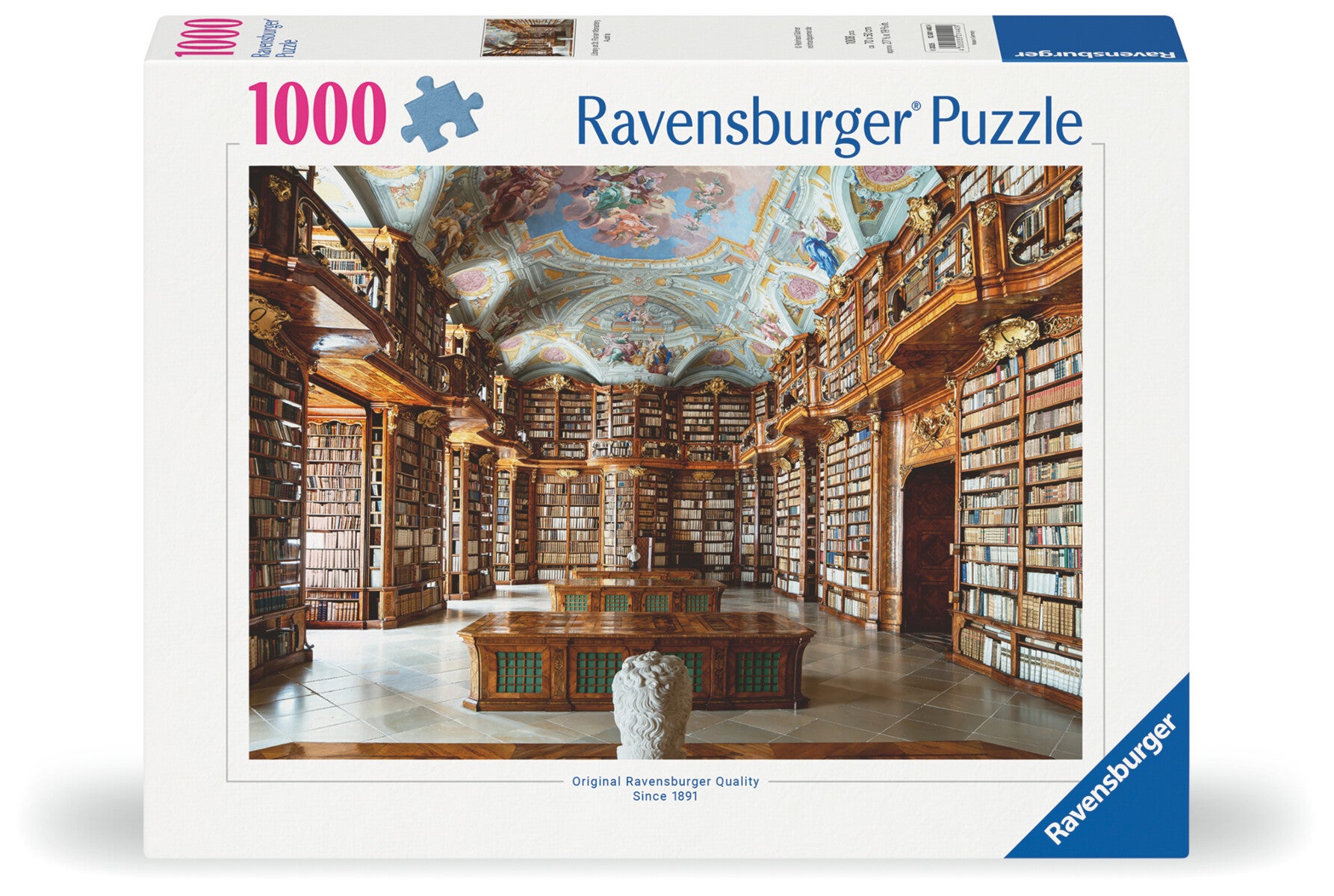 Puslespill 1000 Bibliotek Ravensburger