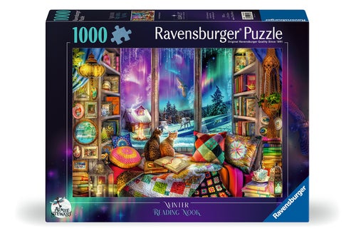 Puslespill 1000 Vinterens Lesekrok Ravensburger
