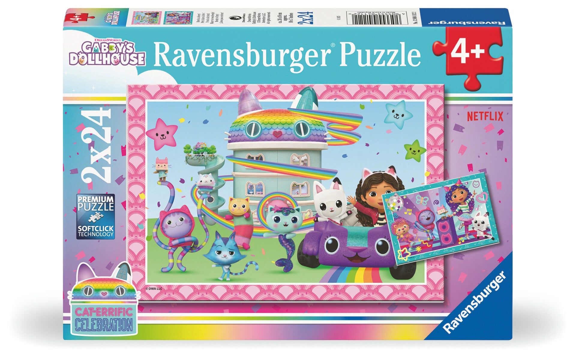 Puslespill 2x24 Gabbys Dukkehus Ravensburger