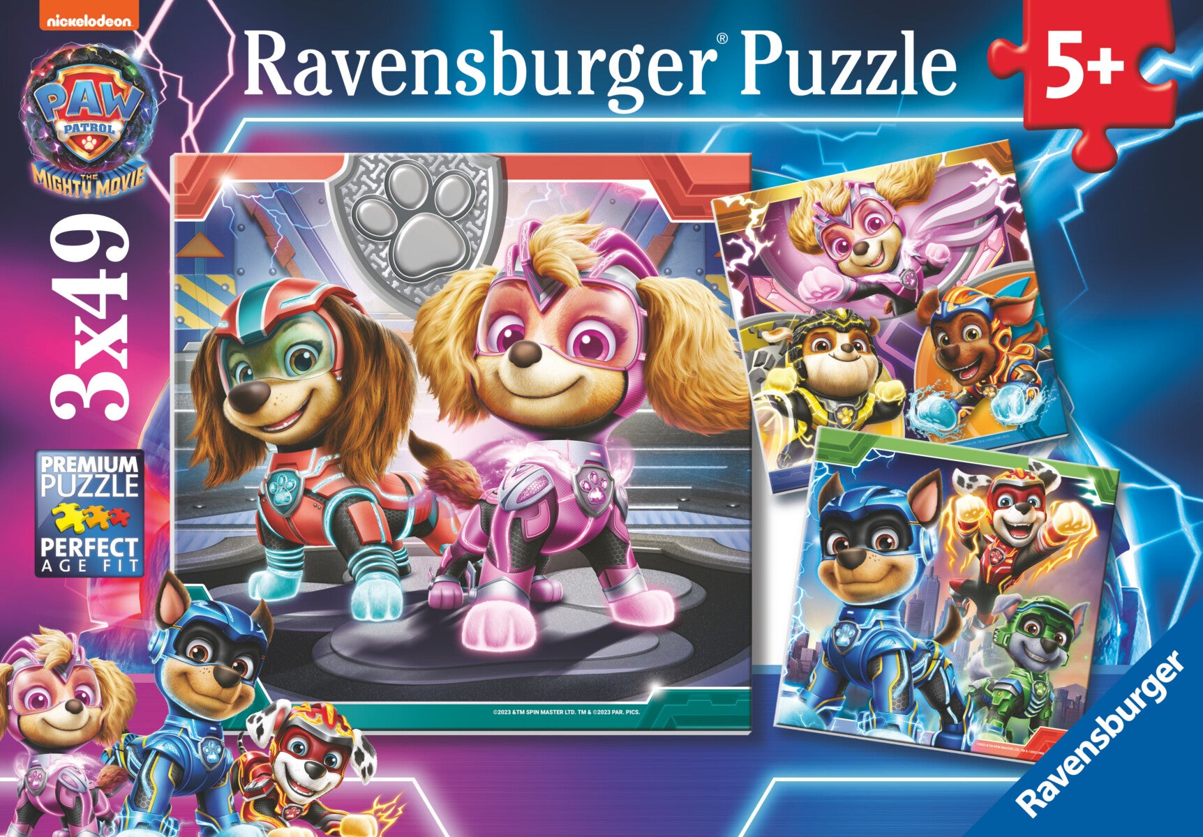 Puslespill 3x49 Paw Patrol Ravensburger