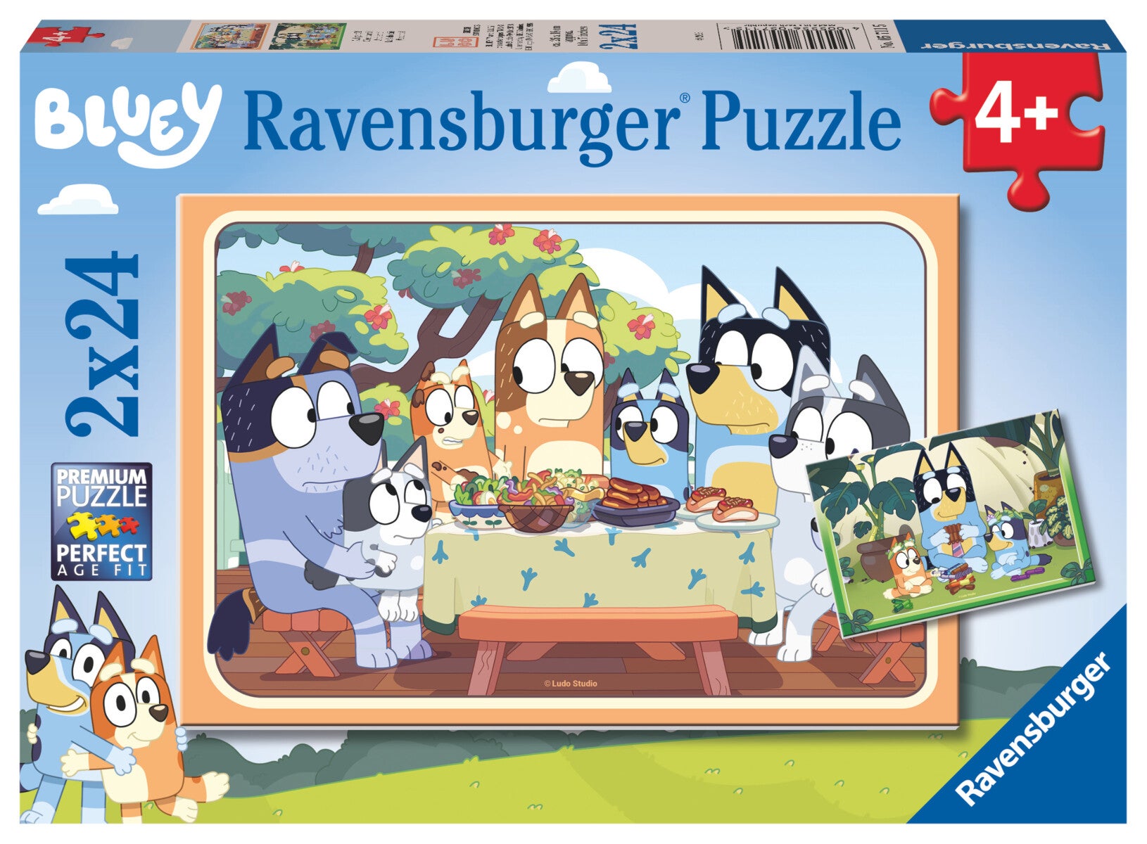 Puslespill 2x24 Bluey Ravensburger