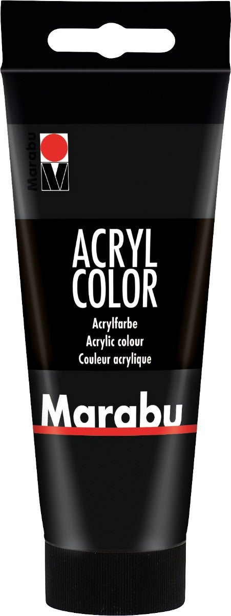 Bilde av Acrylmaling Marabu 100ml 073 Black
