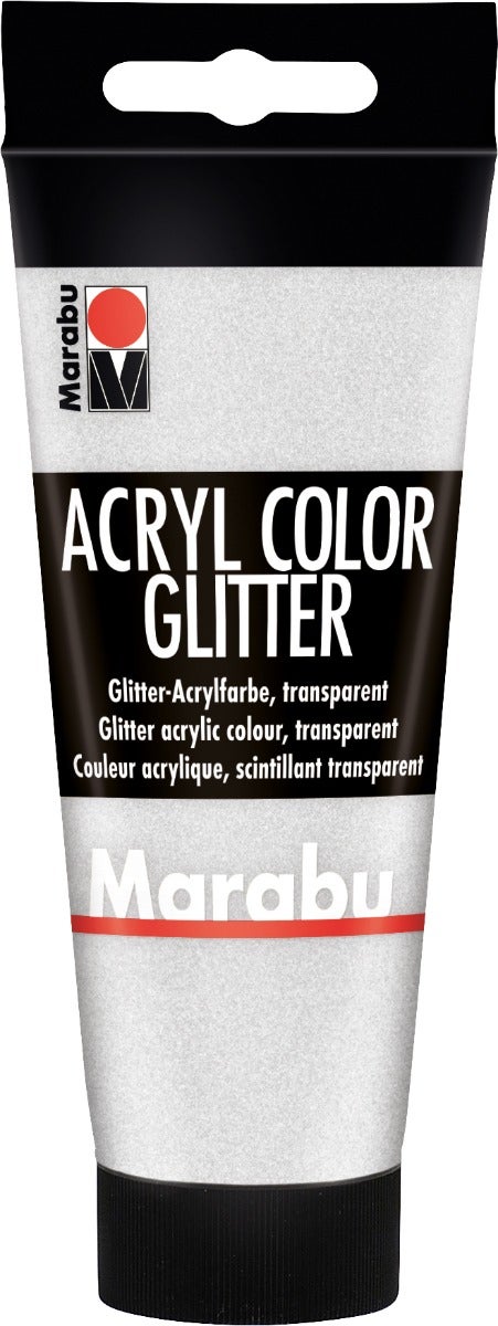 Bilde av Acrylmaling Marabu 100ml 582 Glitt Sølv