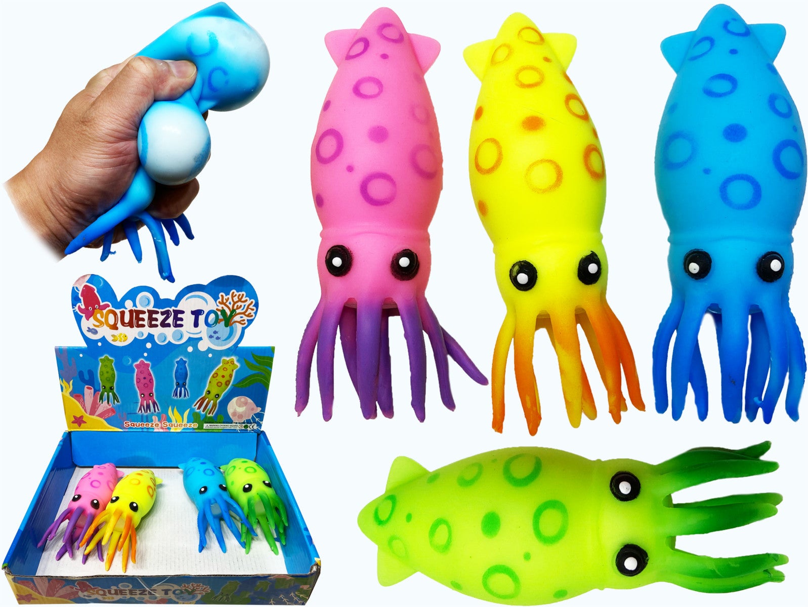 Squeeze Squid Fidget 15cm