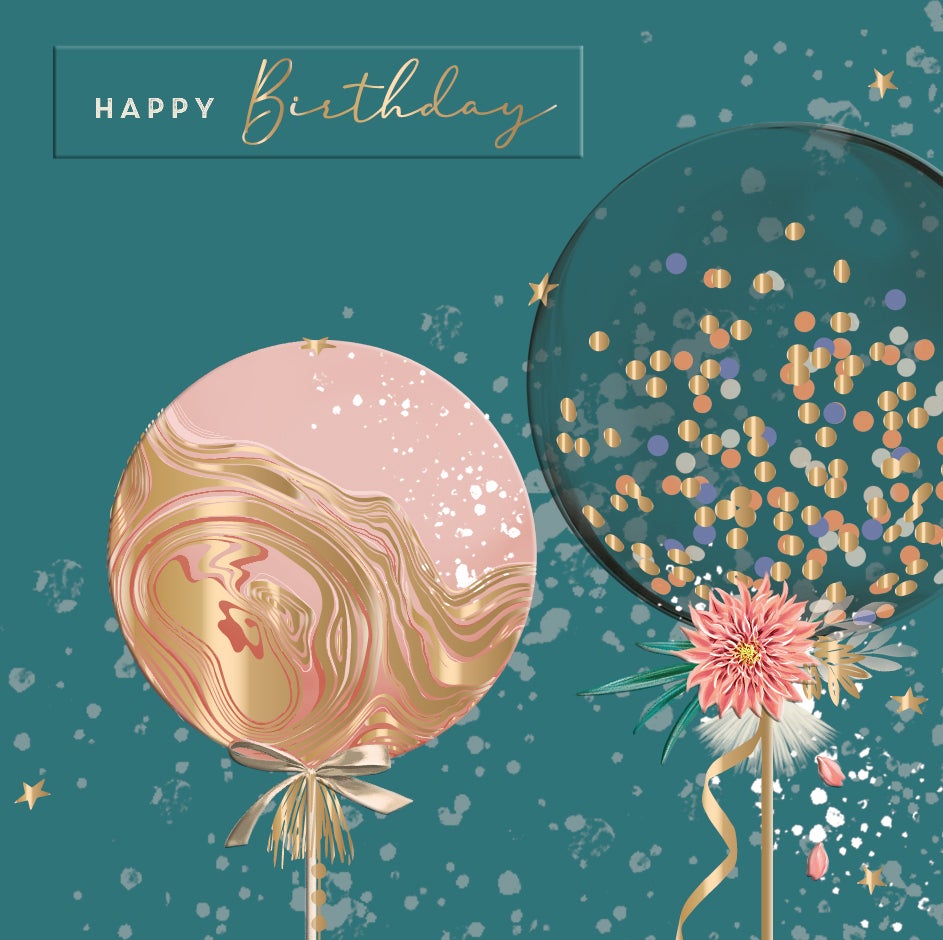 Bilde av Kort Birthday Balloons