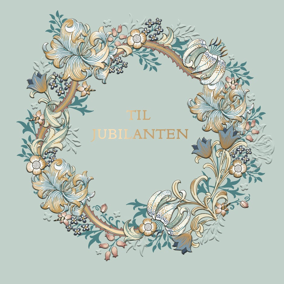 Kort Blomsterkrans Til jubilanten