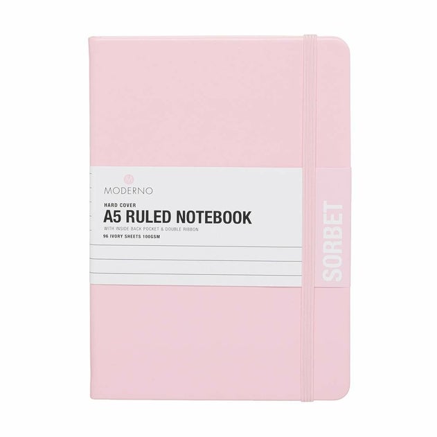 Notatbok Moderno Lyserosa A5 Hard Linjer