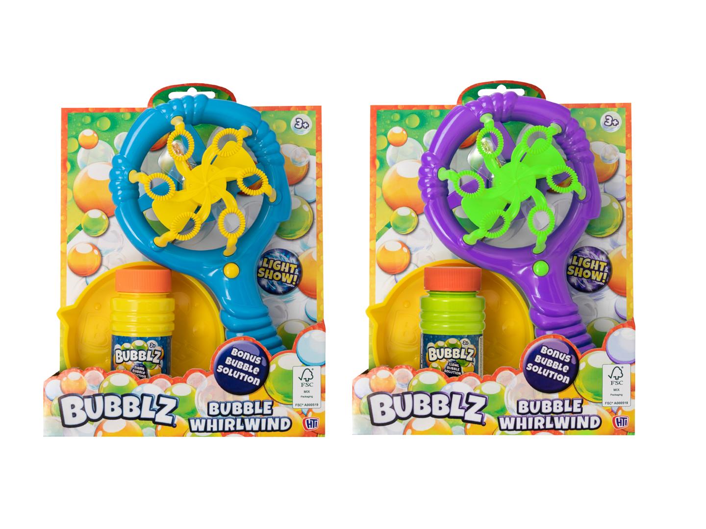 Såpeboble Vifte m/lys og bobler Bubblz