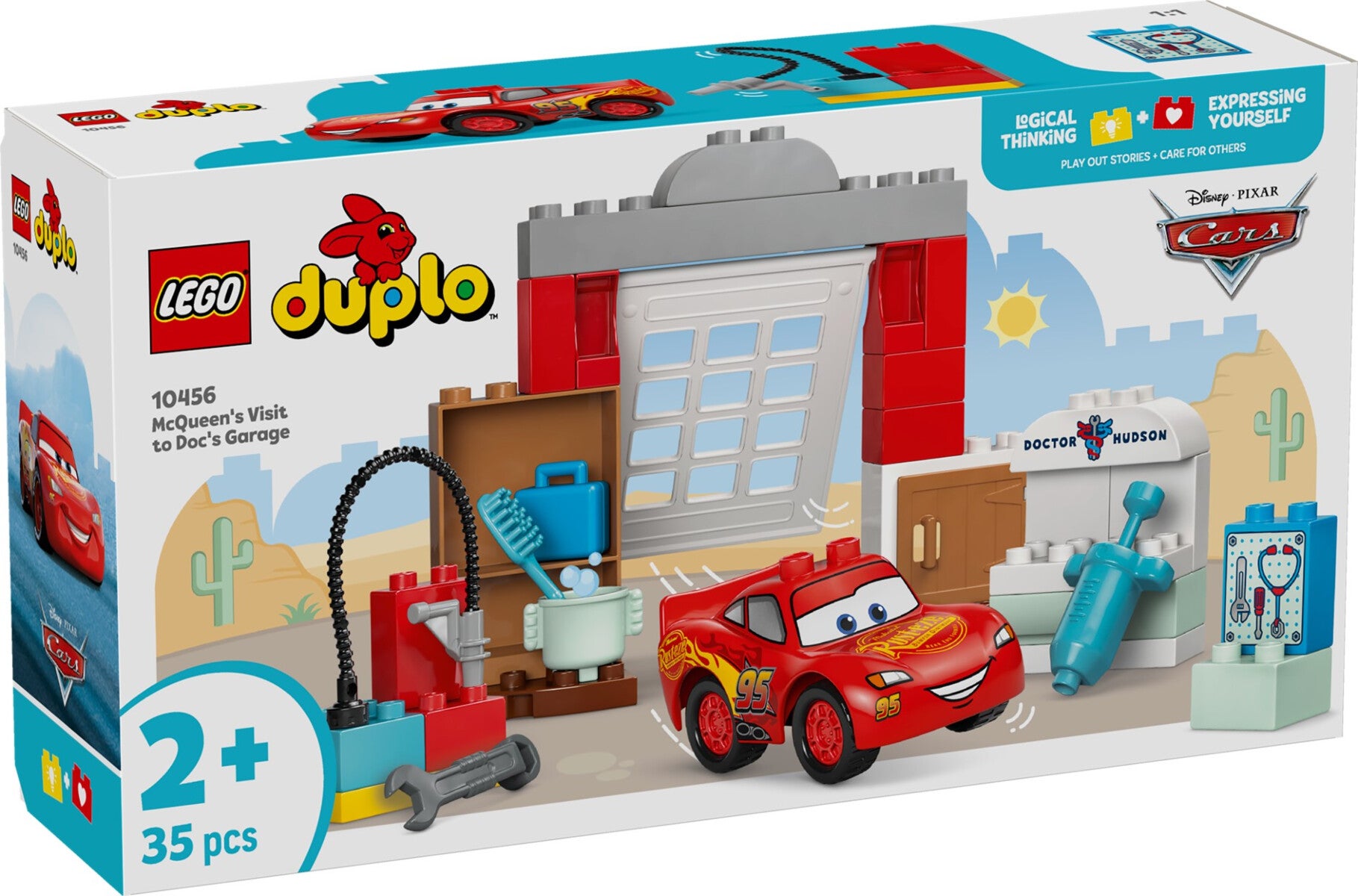 Lego McQueen besøker Docs verksted 10456
