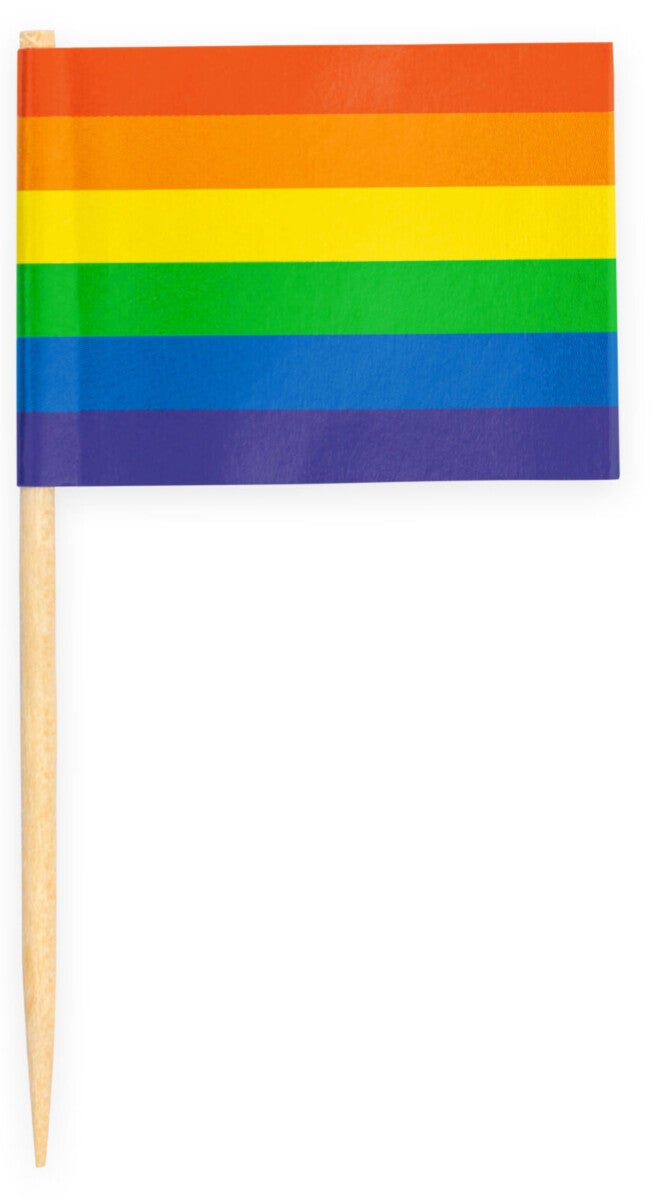 Kakeflagg 50pk Flagg Pride regnbue