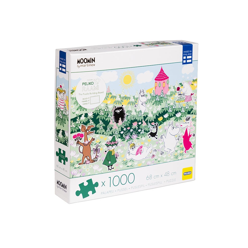 Puslespill 1000 Mummi Blomster Grønn