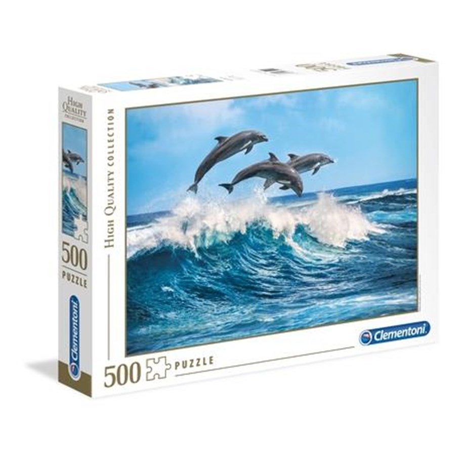 Bilde av Puslespill 500 Dolphins Clementoni