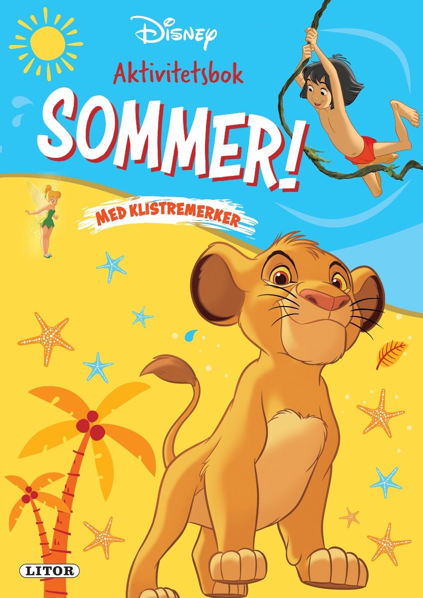 Aktivitetsbok Disney Sommer m/klistremerker