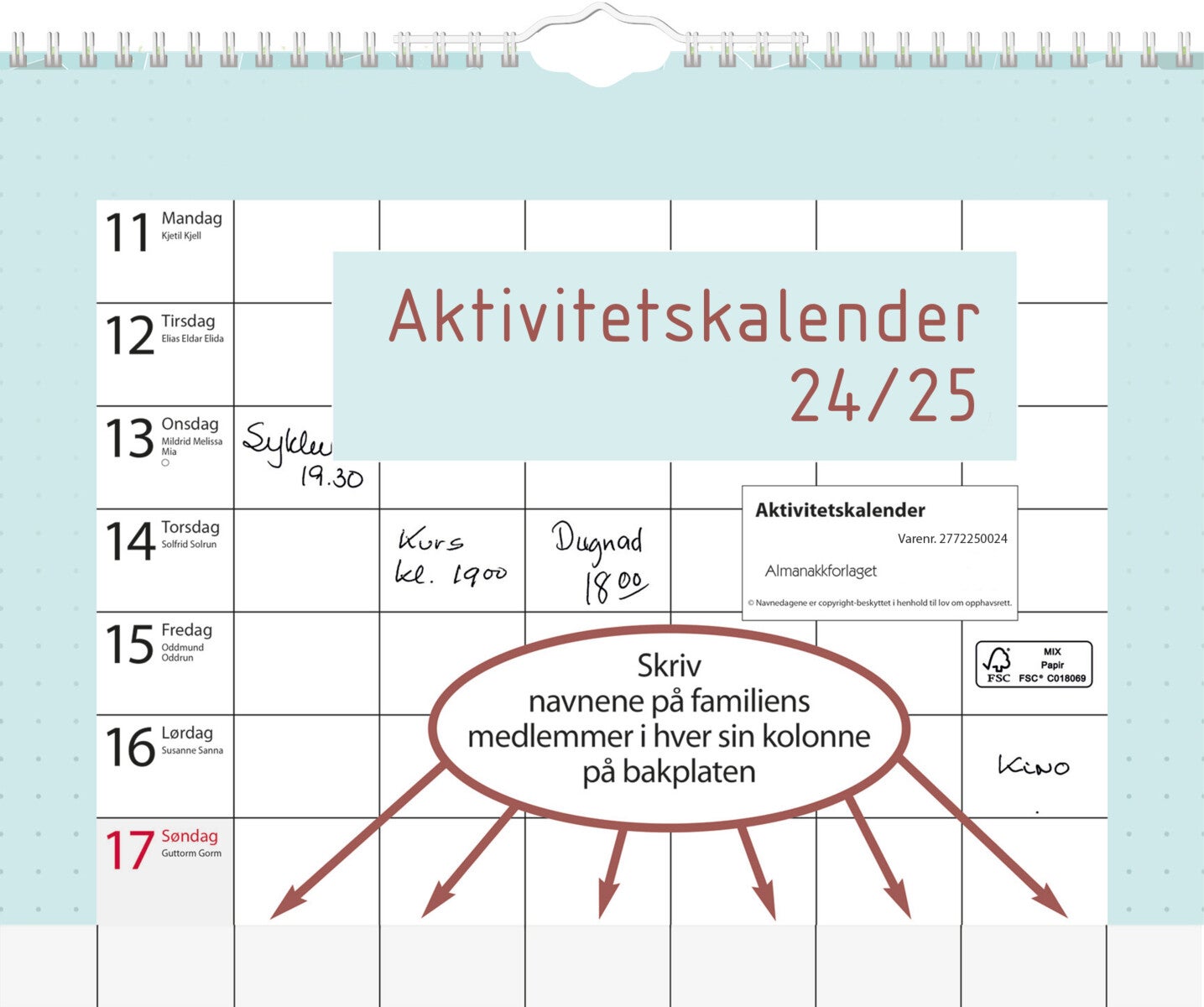 Bilde av Aktivitetskalender 24/25