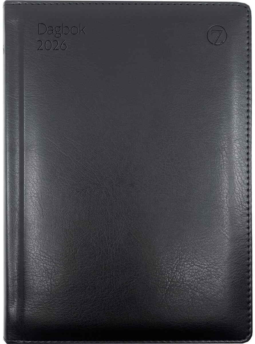 Kalender 2026 7.Sans Dagbok A5 Sort