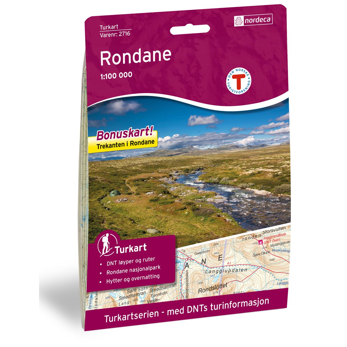 Rondane - Turkart 1: 100 000