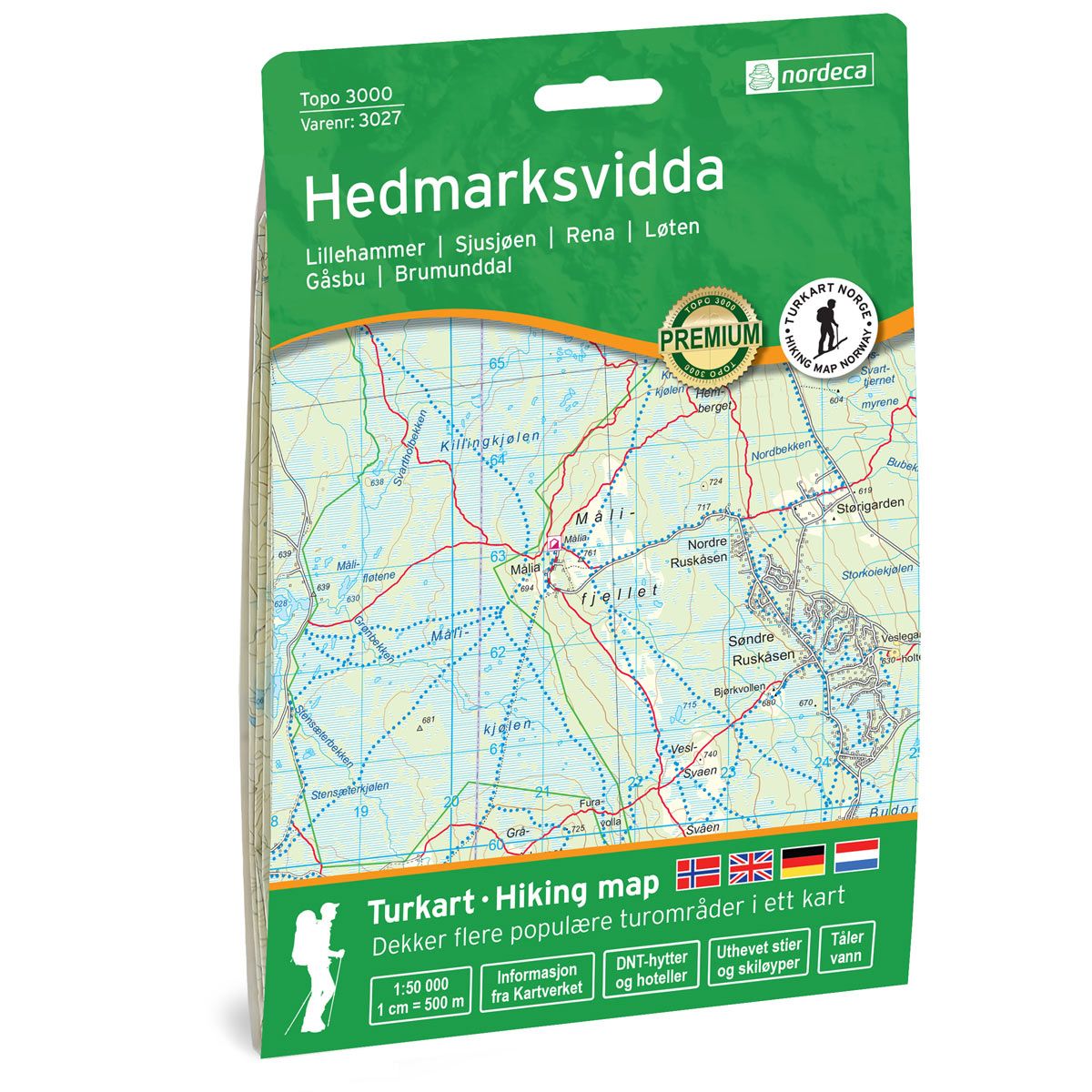 Hedmarksvidda 1:50 000 - Topo 3000