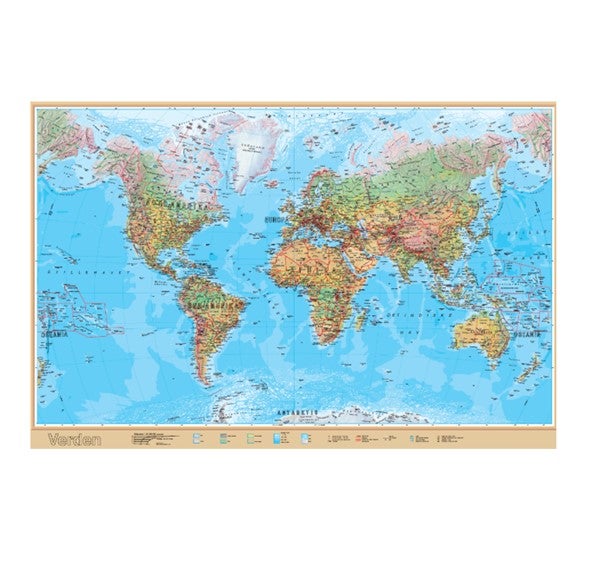 Verdenskart 1:30 Mill.Veggkart - Veggkart