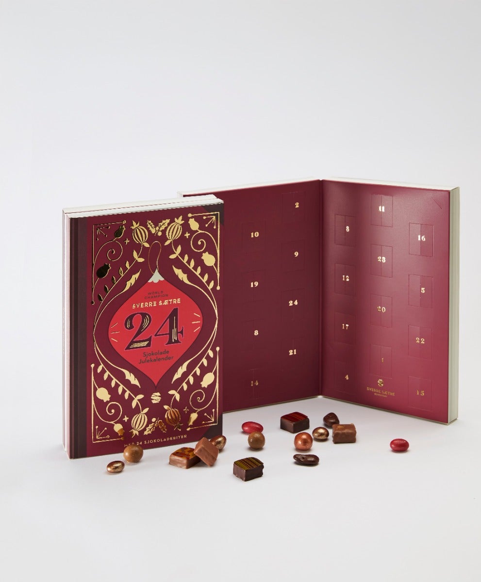 Julekalender Sverre Sætre 24 sjokoladebiter