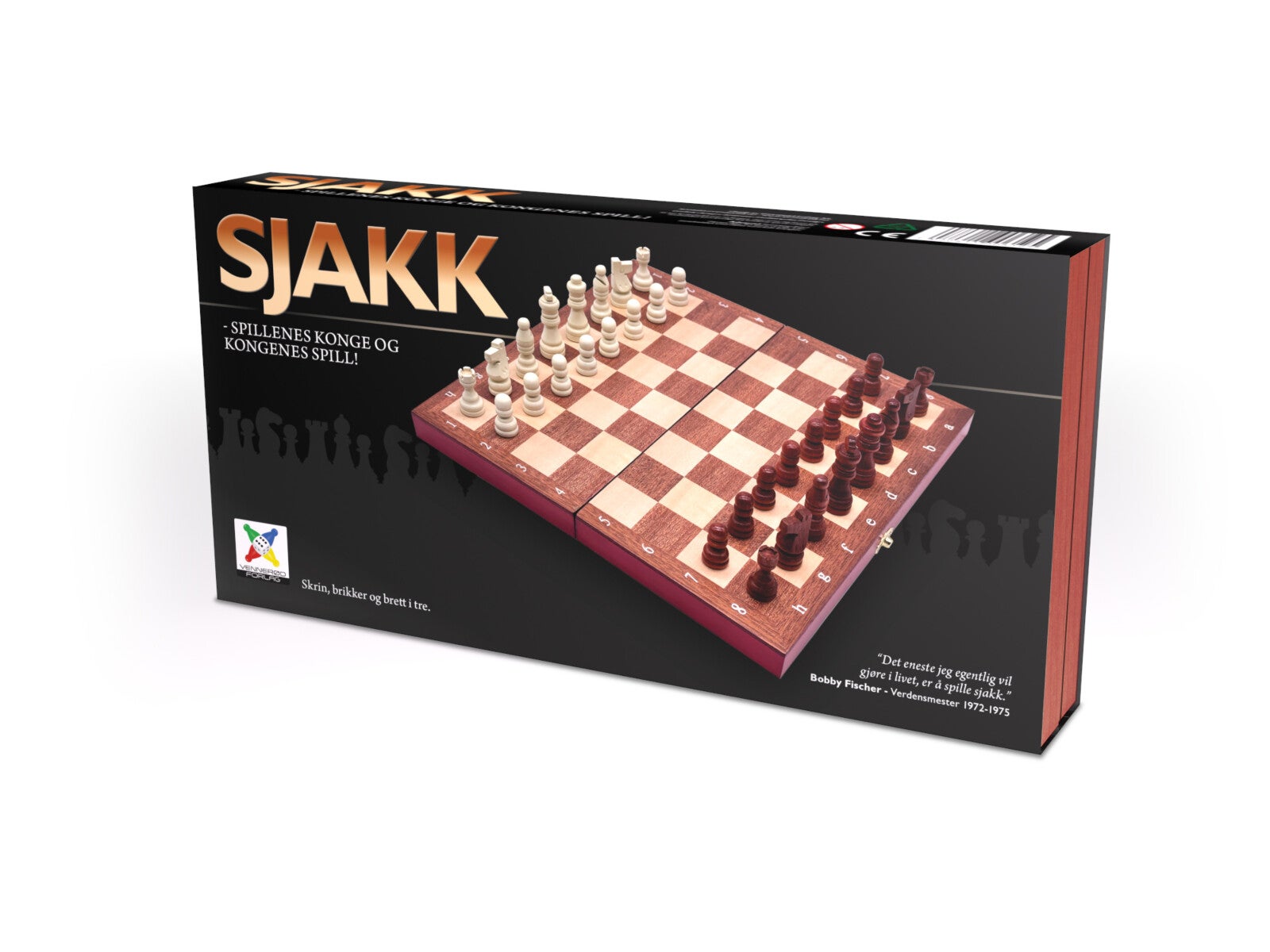 Spill Sjakk i Tre 30x30cm