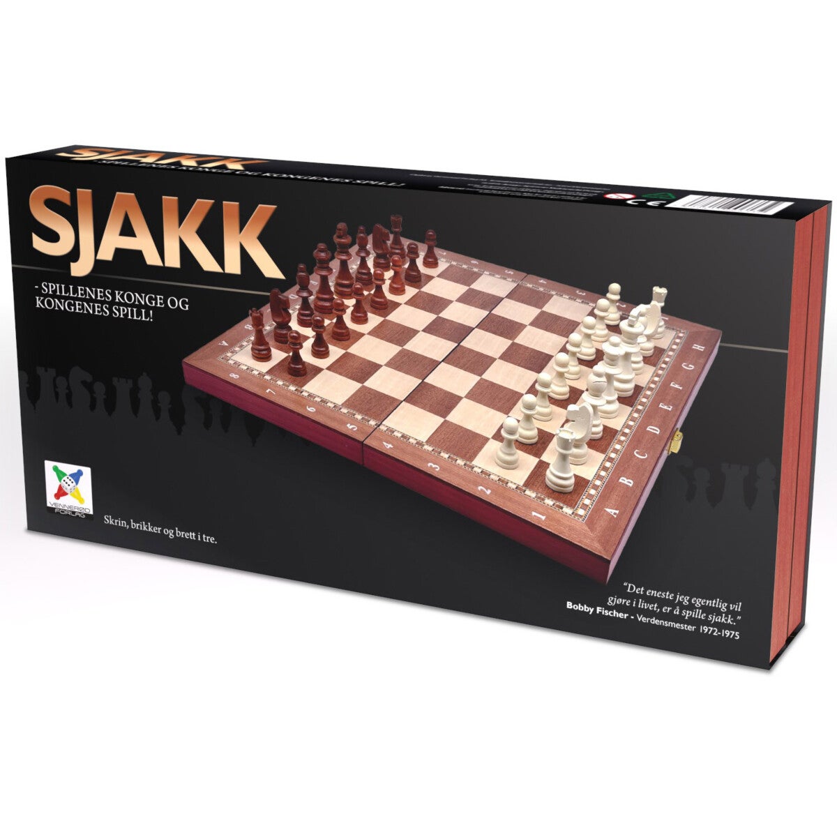 Spill Sjakk i Tre 40x40cm