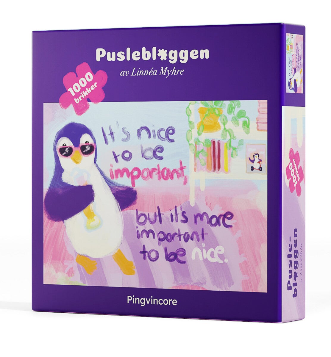 Puslespill 1000 Linnéa Myhre Pingvincore