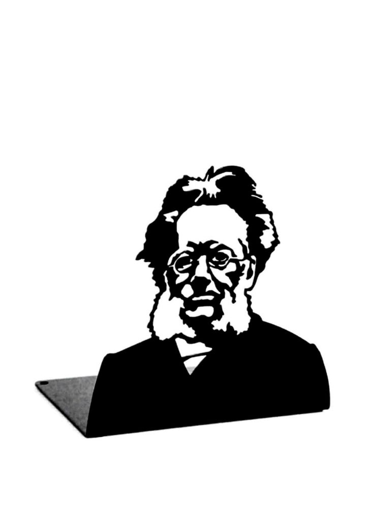 Bokstøtte Henrik Ibsen