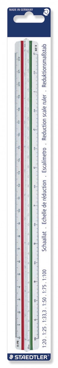 Linjal reduksjon 1:20-25-33,3-50-75-100