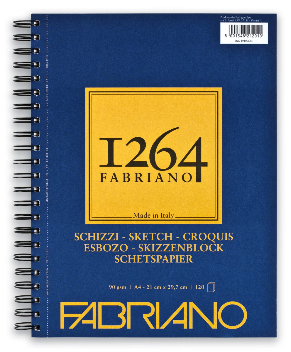 Fabriano Skisseblokk 1264 A4 90G 120 ark