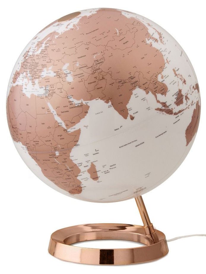 Globus 30cm Light &amp; Colour Copper Eng LED-lys