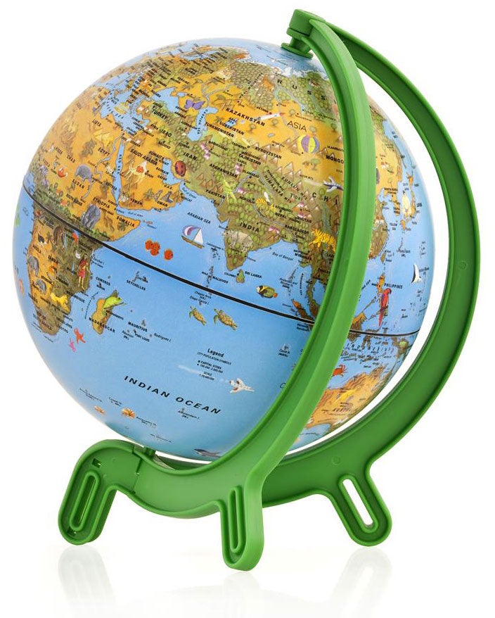 Globus 16cm Arca Grønn Norsk Tekst