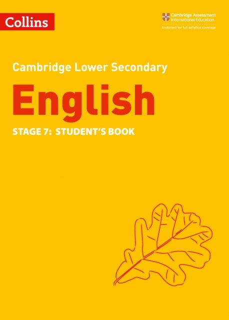 Bilde av Lower Secondary English Student&#039;s Book: Stage 7 Av Lucy Birchenough, Clare Constant, Steve Eddy, Naomi Hursthouse, Ian Kirby, Nikki Smith, Richar