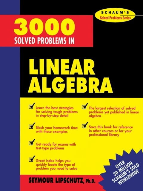 Bilde av 3,000 Solved Problems In Linear Algebra Av Seymour Lipschutz