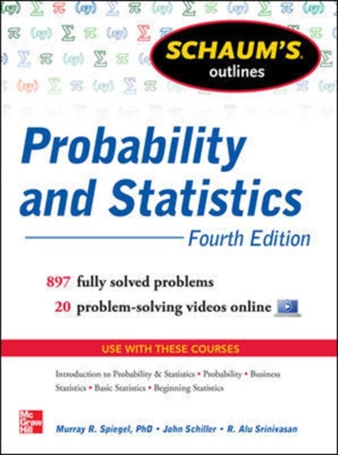 Bilde av Schaum&#039;s Outline Of Probability And Statistics Av John Schiller, R. Alu Srinivasan, Murray Spiegel