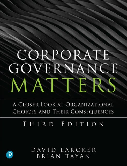Bilde av Corporate Governance Matters Av David Larcker, Brian Tayan