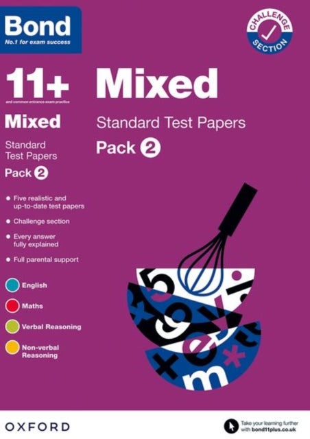 Bilde av Bond 11+: Bond 11+ Mixed Standard Test Papers: Pack 2: For 11+ Gl Assessment And Entrance Exams Av Various